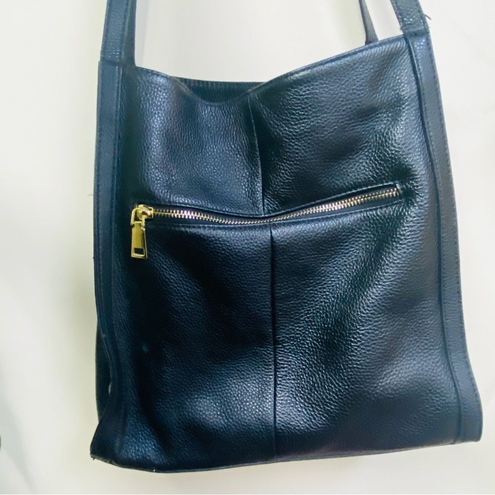 KATTEE Elegant Black Leather Shoulder Bag - Picture 5 of 7